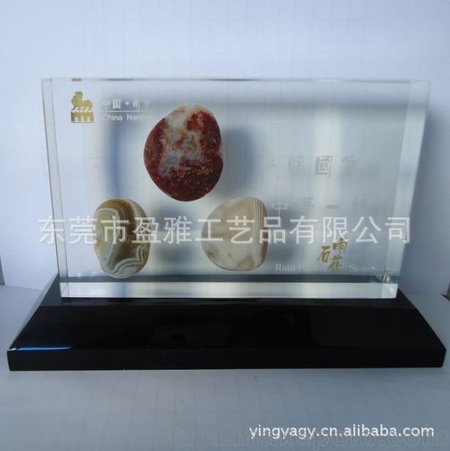 厂家热销 水晶雨花礼品 透明树脂矿石工艺品 南京雨花石工艺品