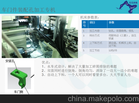 长恩精机提供汽车门铰加工组合机床
