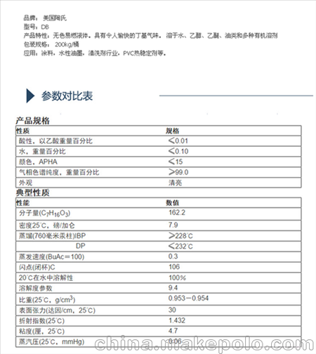二乙二醇丁醚总代理_美国陶氏