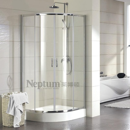 莱博顿整体淋浴房/简易弧扇形沐浴房浴室隔断/间卫生间钢化玻璃