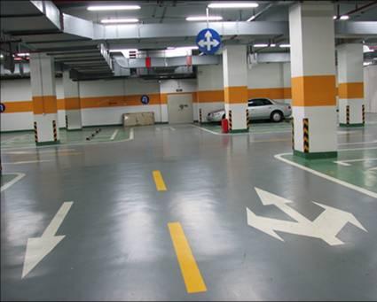 重庆专业地坪漆地下停车场小区停车场划线