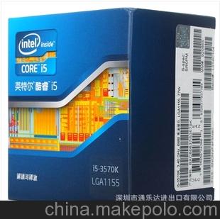 英特尔(Intel)22纳米 酷睿i5 四核处理器 i5 3570K盒装CPU