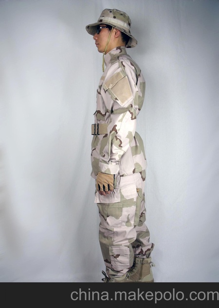 外军户外迷彩作训服/ACU款迷彩套装/三色沙漠迷彩服