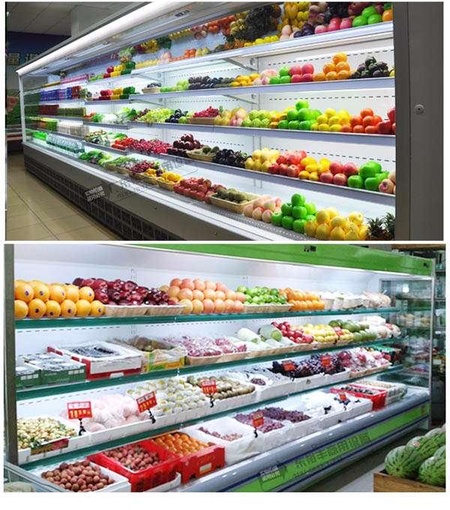 水果冷藏保鲜柜 超市水果风幕柜 蔬菜风幕展示柜 立式果蔬展示柜