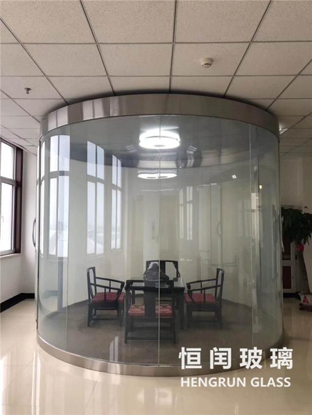 智能调光玻璃电控通电透明断电雾化自贴变色膜办公淋浴房