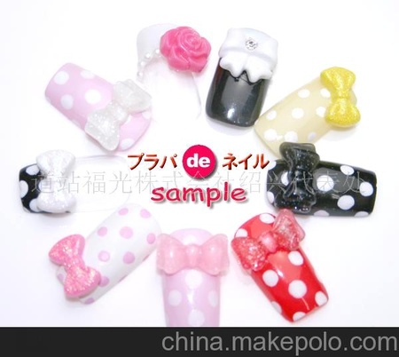 树脂蝴蝶结 美甲 /韩国流行饰品 饰品配件