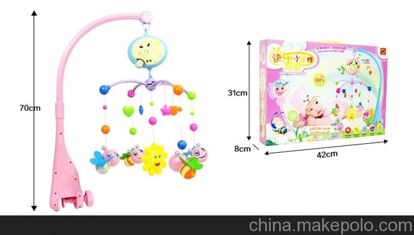 200元起混批 品牌正品 电动音乐旋转睡床铃 蜜蜂/海豚