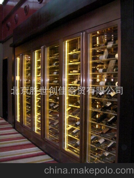 葡萄酒柜,恒温酒柜,实木酒柜,酒架酒窖红酒专卖店展示酒柜加工