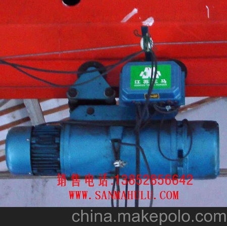 供应泰州地区靖江三马电动葫芦厂家直销 三马电动葫芦5t6m价格