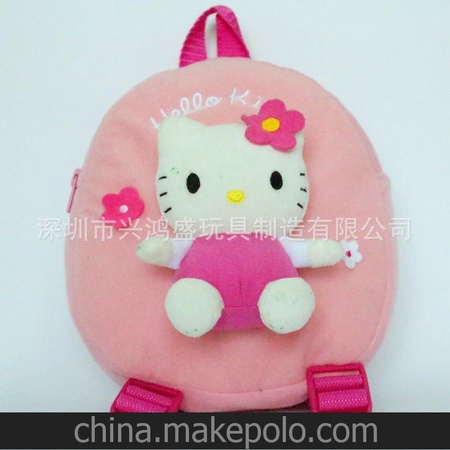日本品牌HOLLE KITTY 背包，时尚毛绒背包，OEM工厂授权