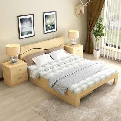床实木双人床 床如何挑选 双人床实木床尺寸一般是多少
