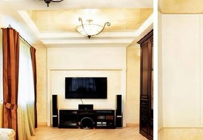 电视墙钛金线条造型 客厅电视墙线条怎么搭配,
