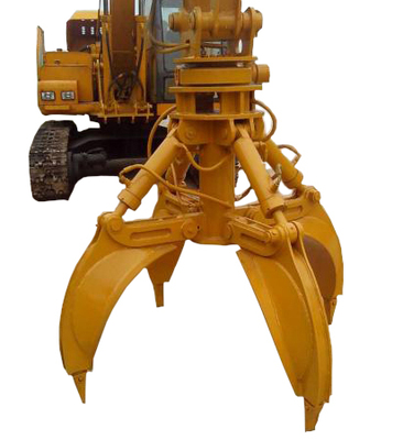120挖机机械抓木器 机械式抓木器如何进行操作