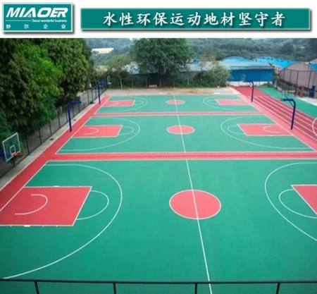 篮球场塑胶地坪上海装修 球场硅pu厂家供应